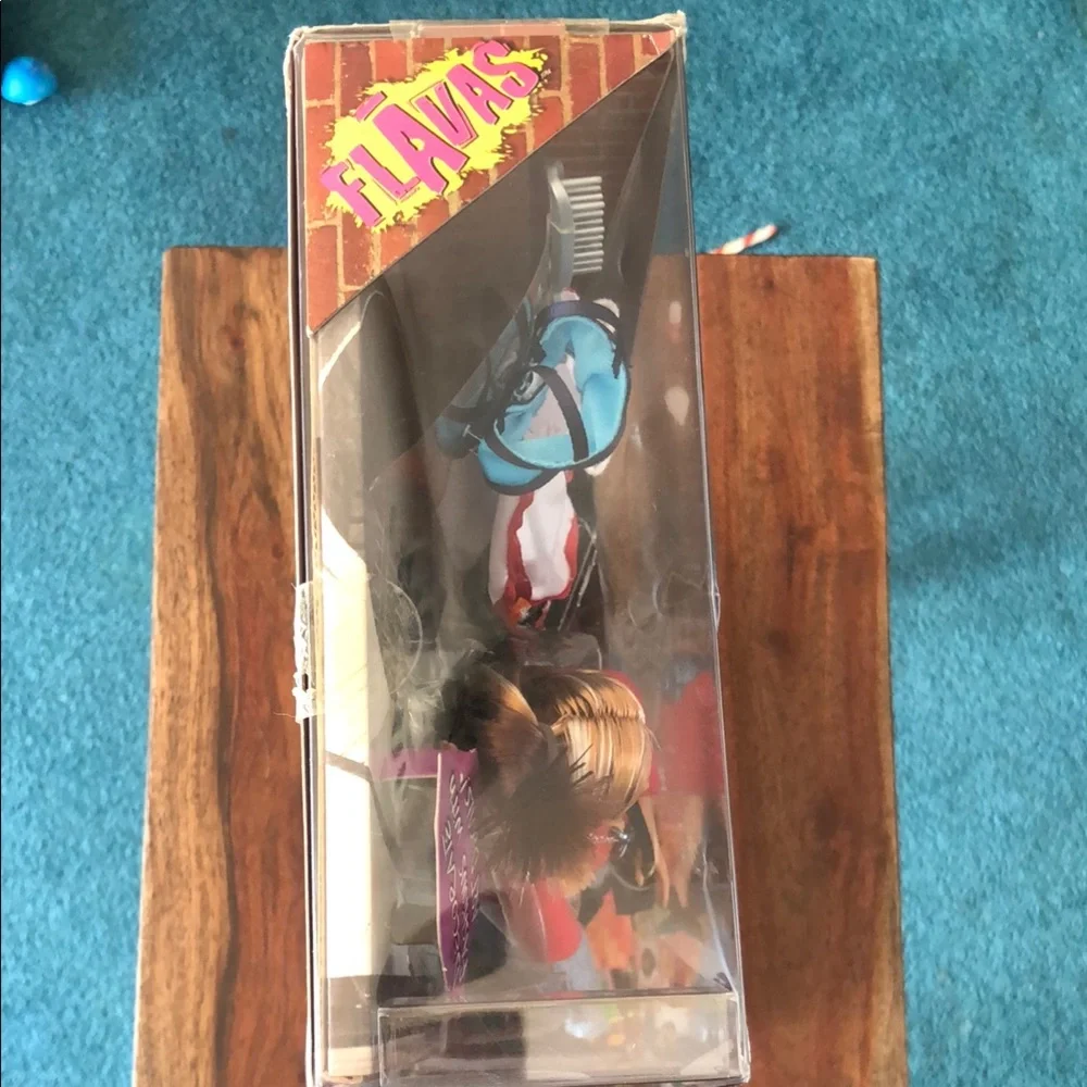 Flavas Fashion Doll in Red Top & Denim Capri Outfit